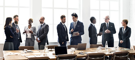 Businessmen meeting